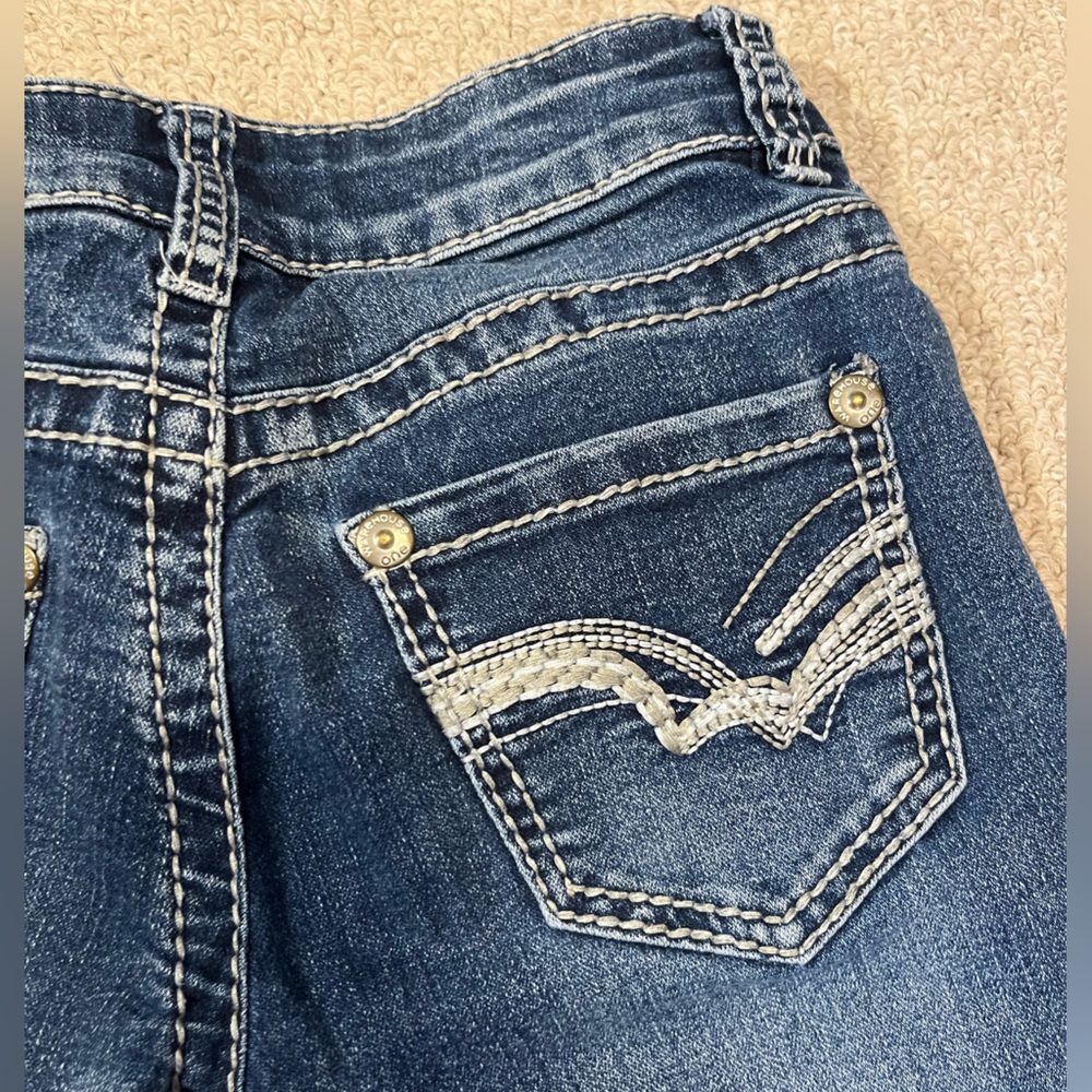 Stylish Indigo Women's Flare Jeans - Picture 5 of 7